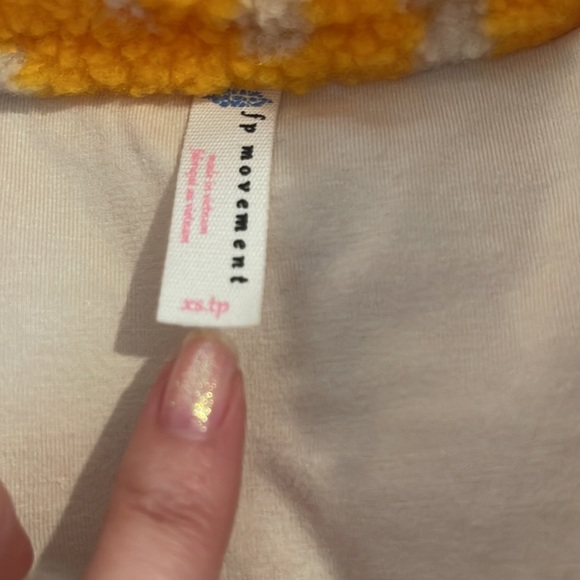 ✨BNWT✨ Free People Movement Rocky Ridge Sherpa Jacket in 🌼Marigold🌼 SO CUTE! XS - Picture 6 of 7